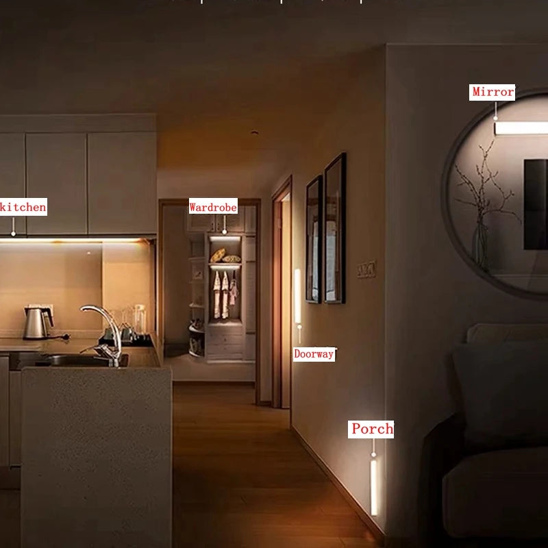 Type C Rechargeable Light. for Cabinet, Wardrobe, Lamp, Staircase and Backlight For Kitchen